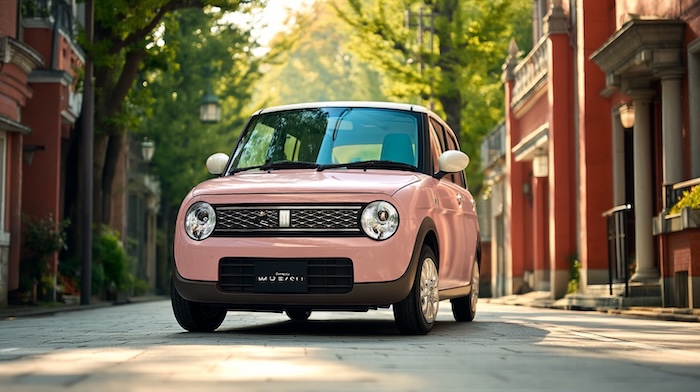 街中のラパンHE33S