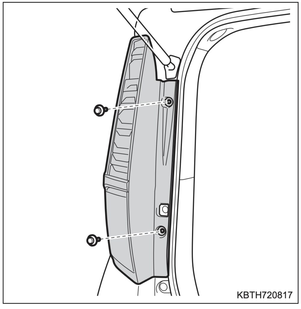 ルーミーバックランプ交換手順1