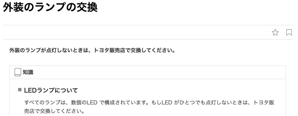 60系プリウスのバックランプ（LED一体型）の交換について