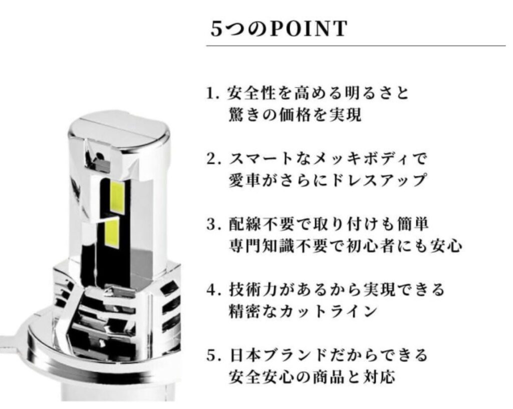 HID屋 SE スペシャルエディション_商品説明_5つのPOINT
