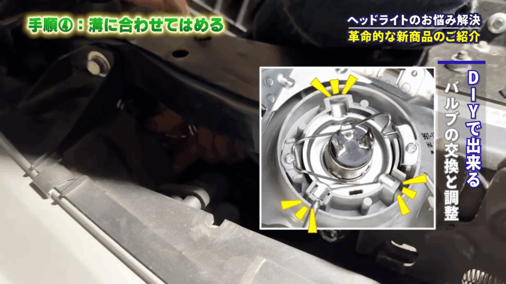 旧車のLEDヘッドライトの交換方法⑧