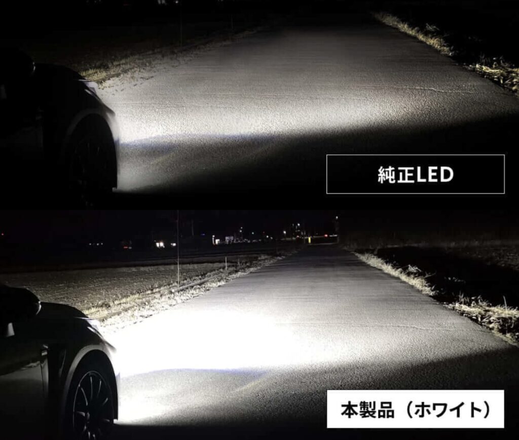 純正LEDとHID製品との比較_イメージ