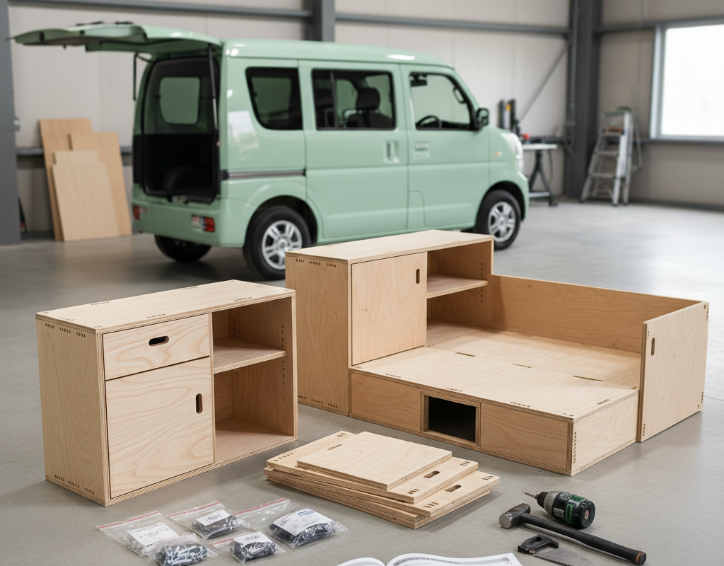 軽バンをキャンピングカー化するなら自作キットもおすすめ