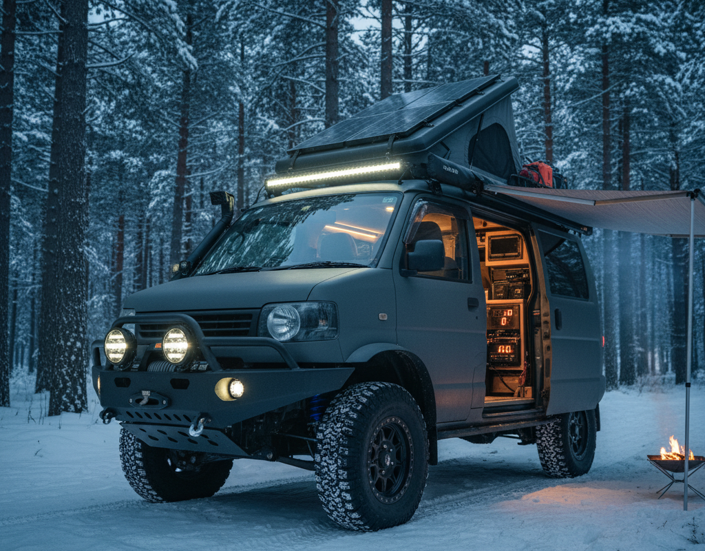 軽バンを自作でキャンピングカーにするにはいくらかかる?