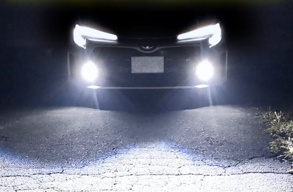 LEDフォグランプの点灯イメージ