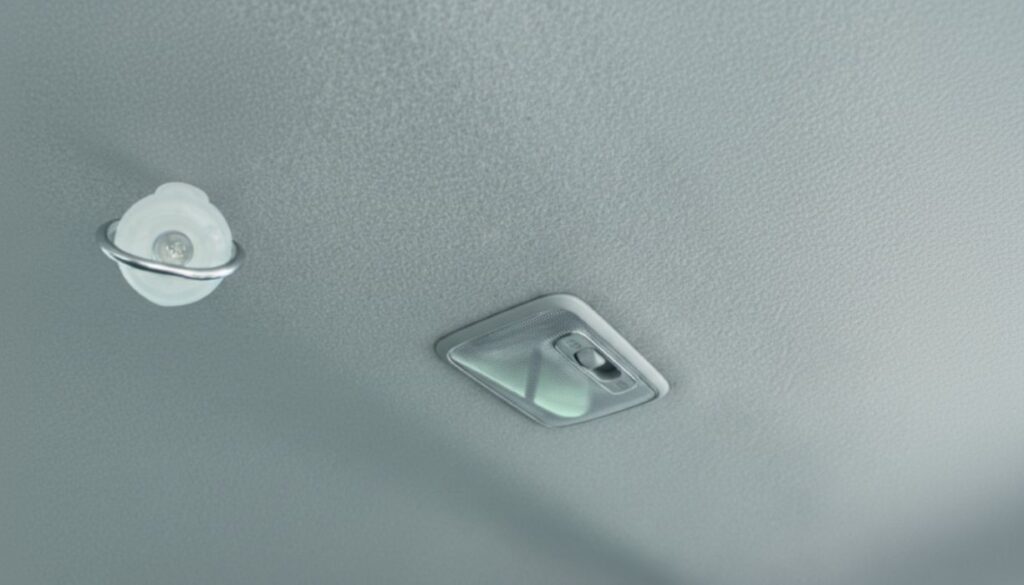 ハスラーの車内の天井にユーティリティーフックを付けたイメージ