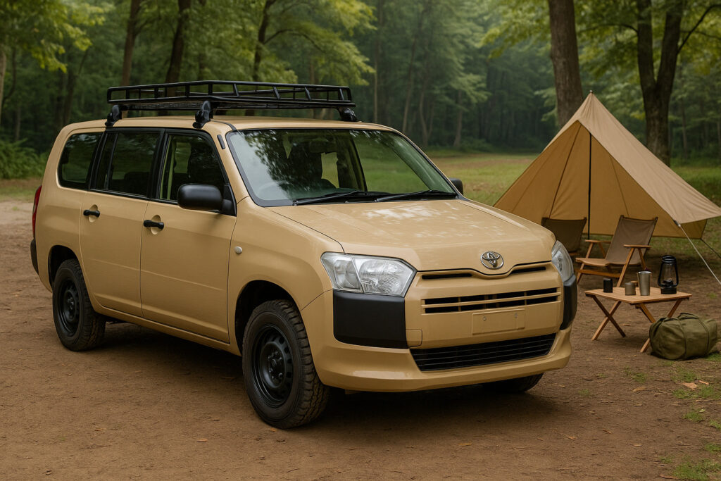 キャンプ場でのプロボックス