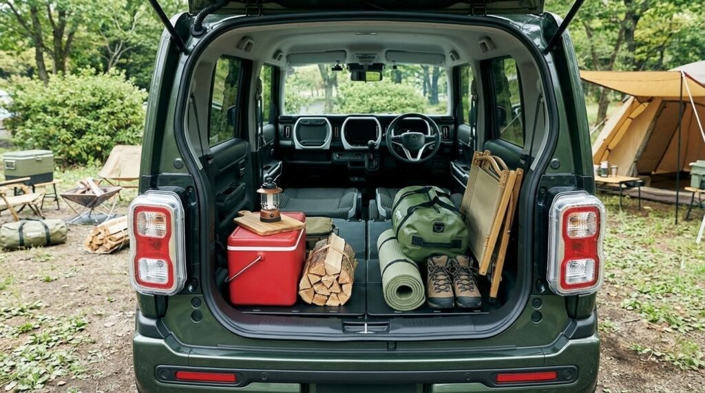 ハスラーの室内空間が広い様子