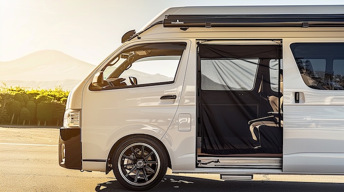 ハイエースアイデアグッズの防虫ネット