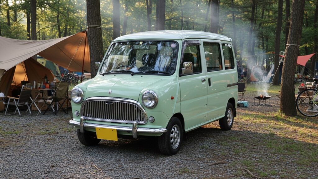 レトロ仕様にカスタムした軽バン（イメージ）