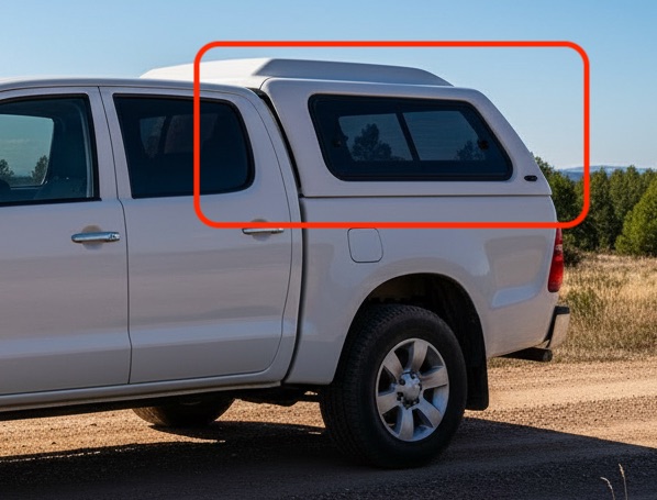 キャノピーのイメージ（赤枠部分がキャノピー）