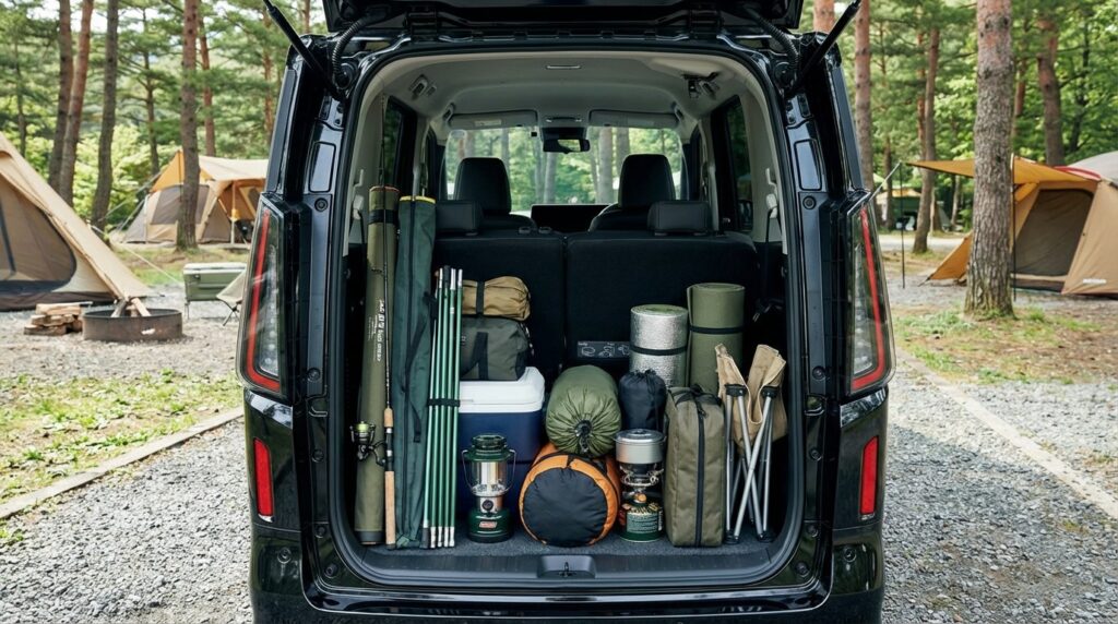 セレナの荷室が広い様子