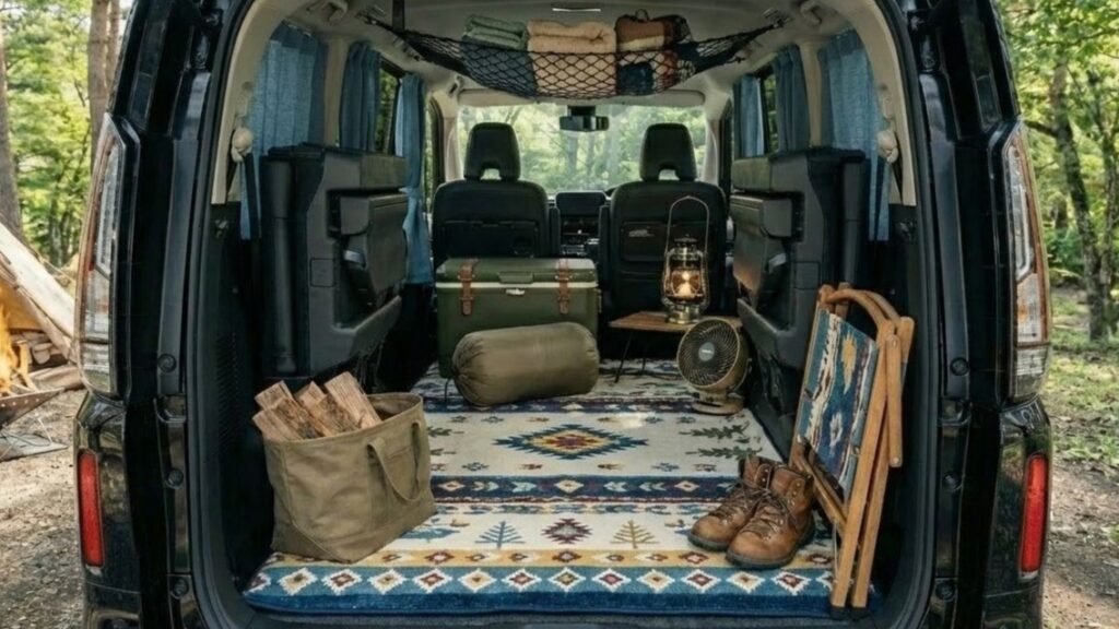 セレナの室内空間が広い様子