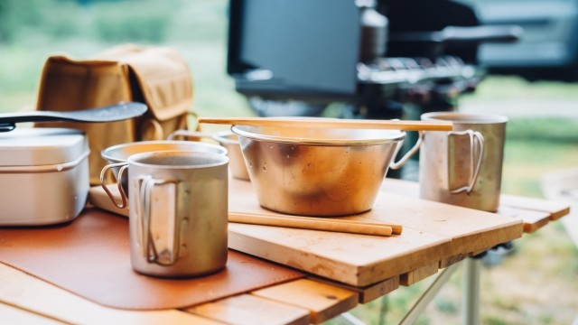 車中泊の調理時に使用するクッカー