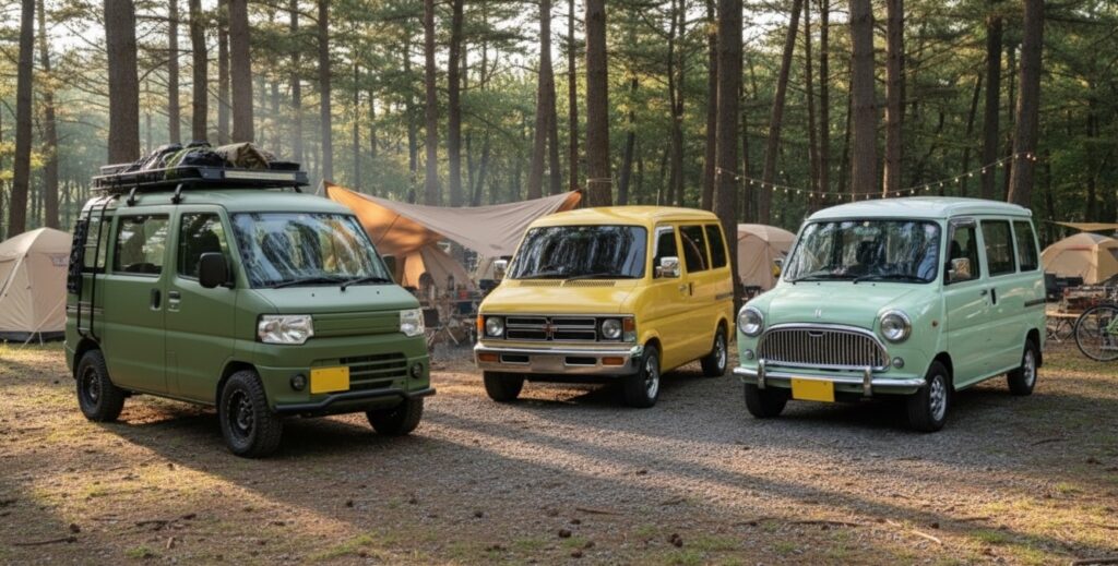 【軽自動車】キャンプ・アウトドアカスタム事例22選！ベース車のボディ形状も比較_アイキャッチ