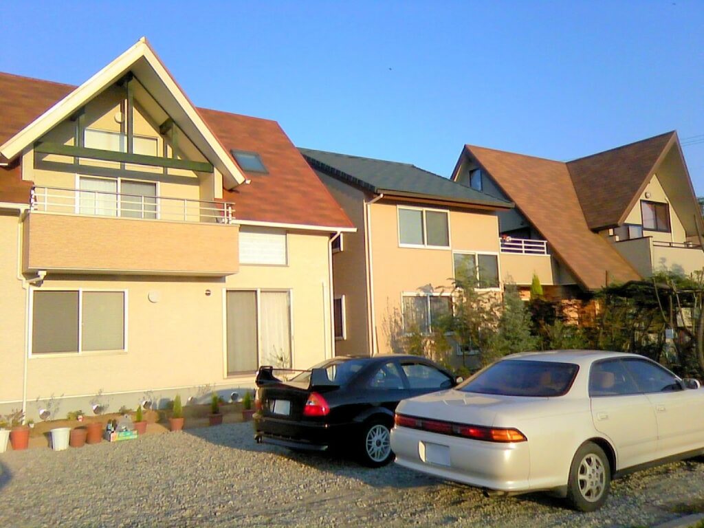 青空駐車をしている車