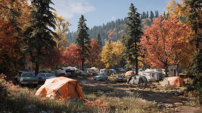 秋のオートキャンプ場