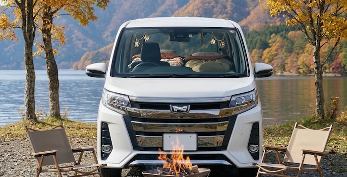車中泊仕様のノアのイメージ