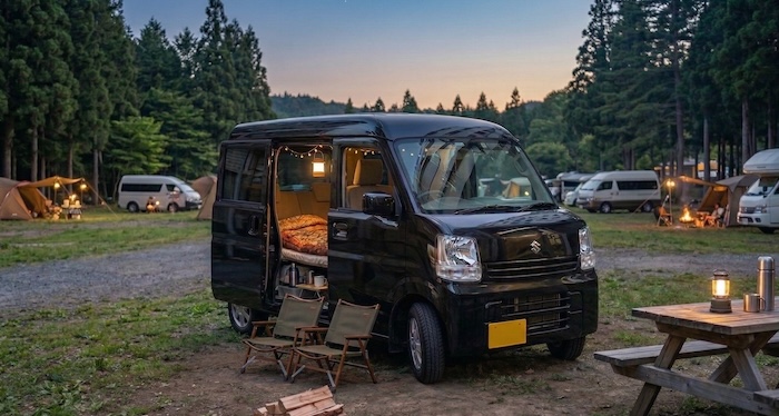車中泊におすすめな軽バンエブリイ