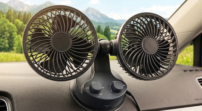 車の暑さ対策に有効なサーキュレーター