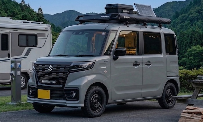 車中泊におすすめな軽バンスペーシアベース