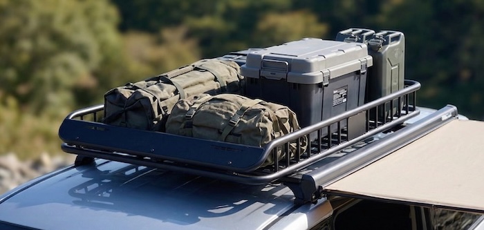 デリカD:5に装着したルーフラック