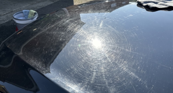 洗車キズのイメージ