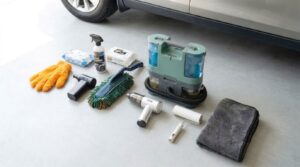 洗車に使用するハンディクリーナーなどの便利グッズのイメージ
