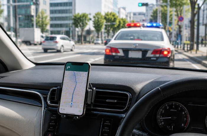 車のスマホホルダーは違反?罰則は?違反にならない位置とポイントを解説
