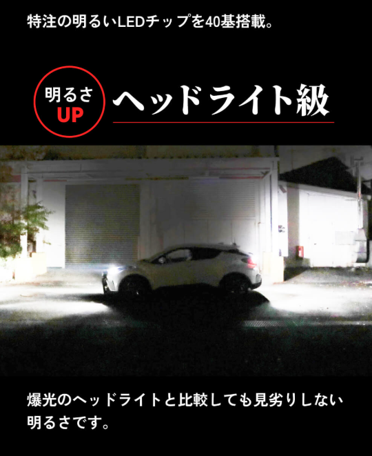明るさヘッドライト級