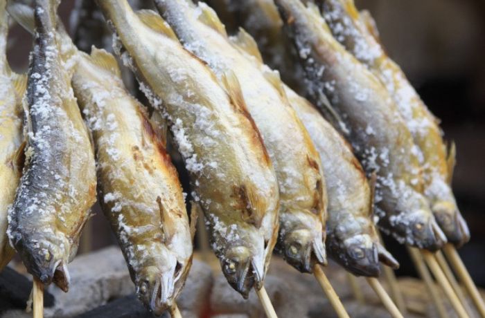 養老渓谷の山の駅で楽しめる鮎の塩焼き（イメージ）
