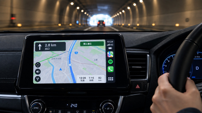 トンネルでCarPlay