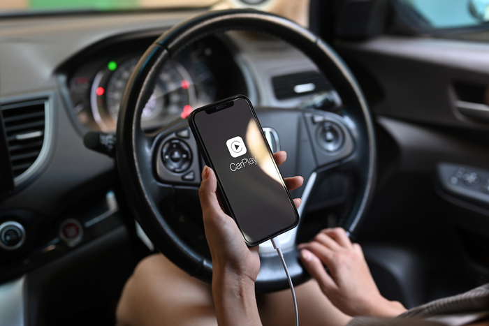 CarPlay中のiPhone